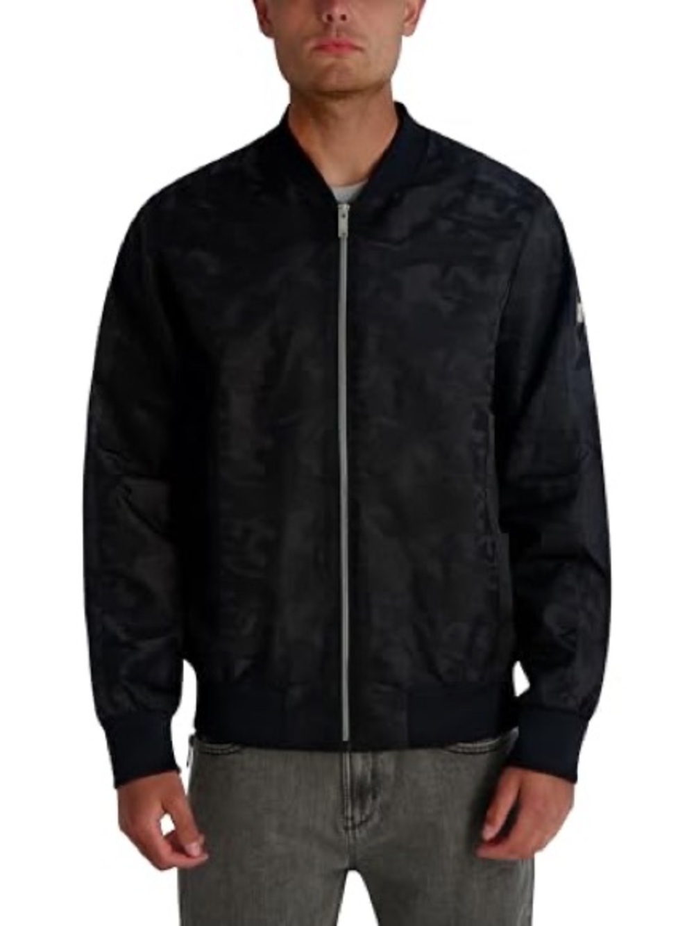 Karl Lagerfeld Mens Camo Bomber Jacket Size XL